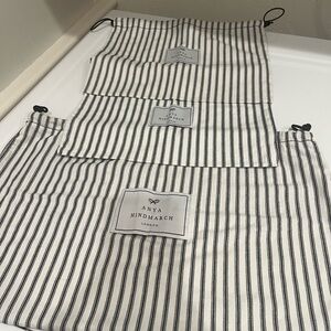 Anya Hindmarch Black and White Striped Bags